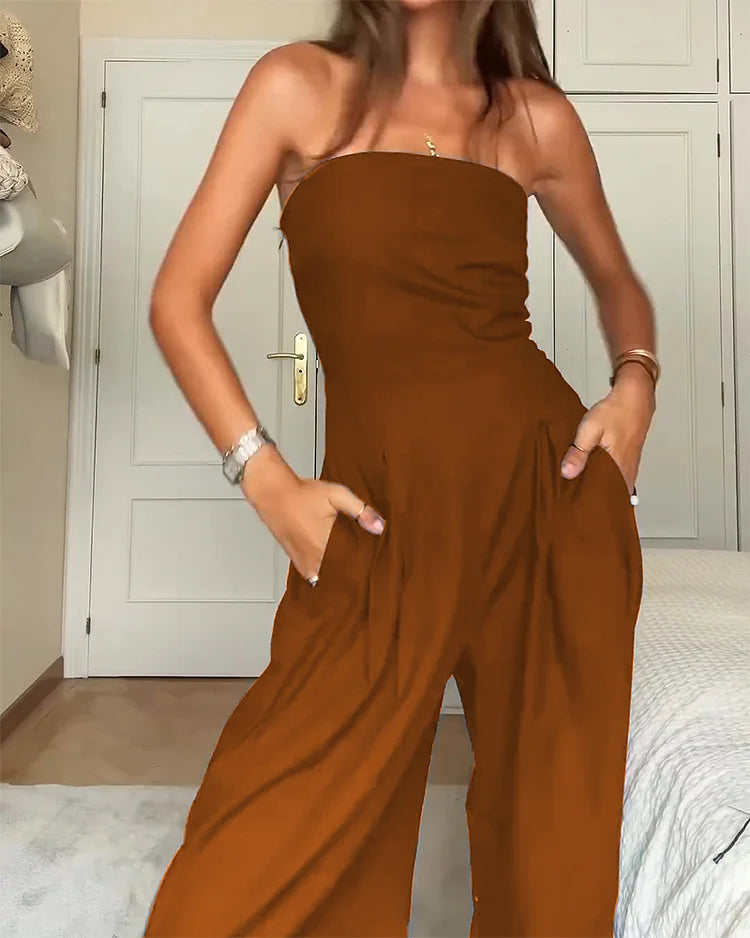 Sofía™ | Elegant Off-Shoulder Jumpsuit