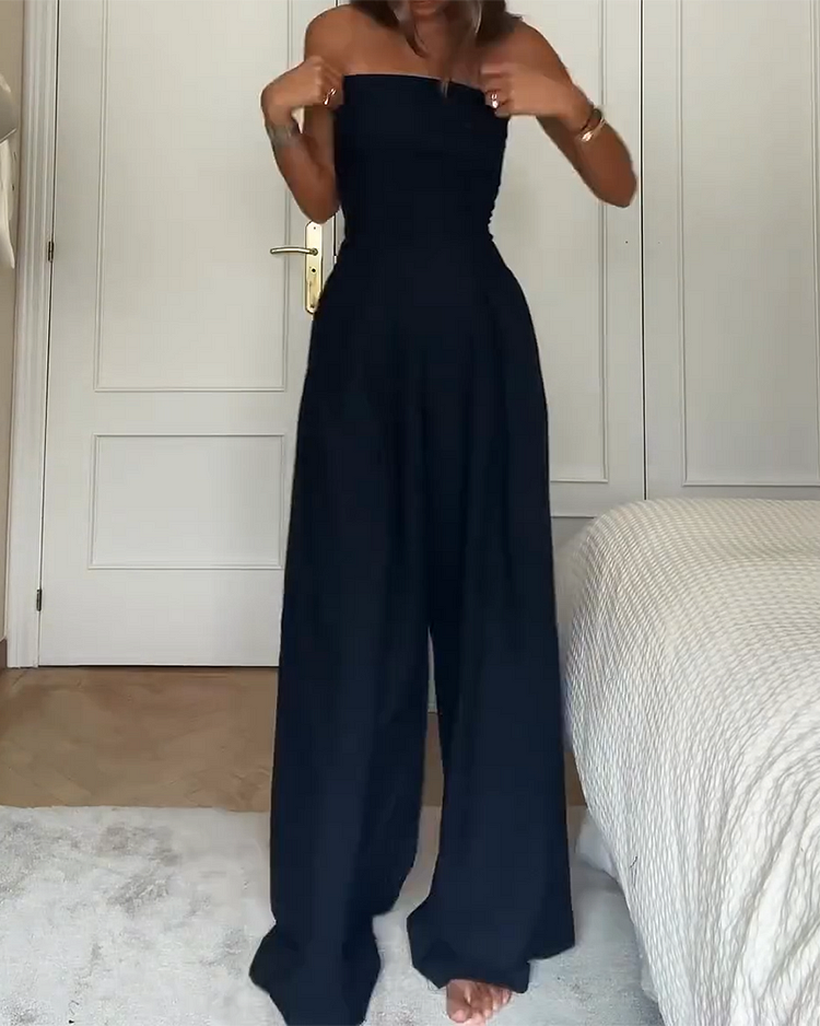 Sofía™ | Elegant Off-Shoulder Jumpsuit