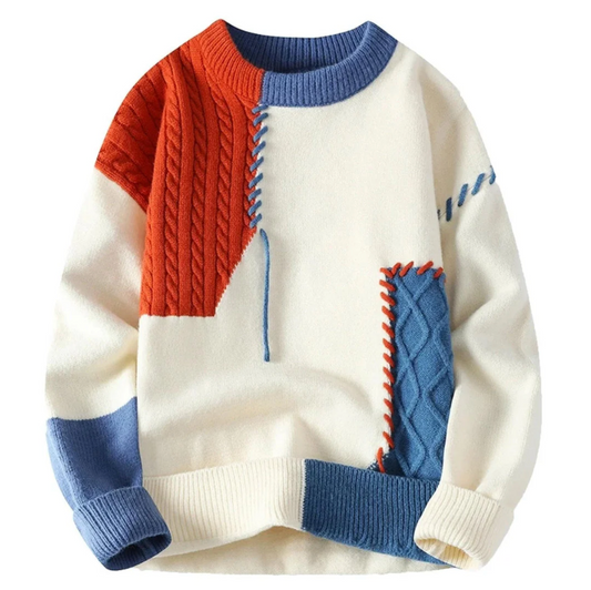 Colorblock Pullover™ | Tidlös Elegans och Komfort