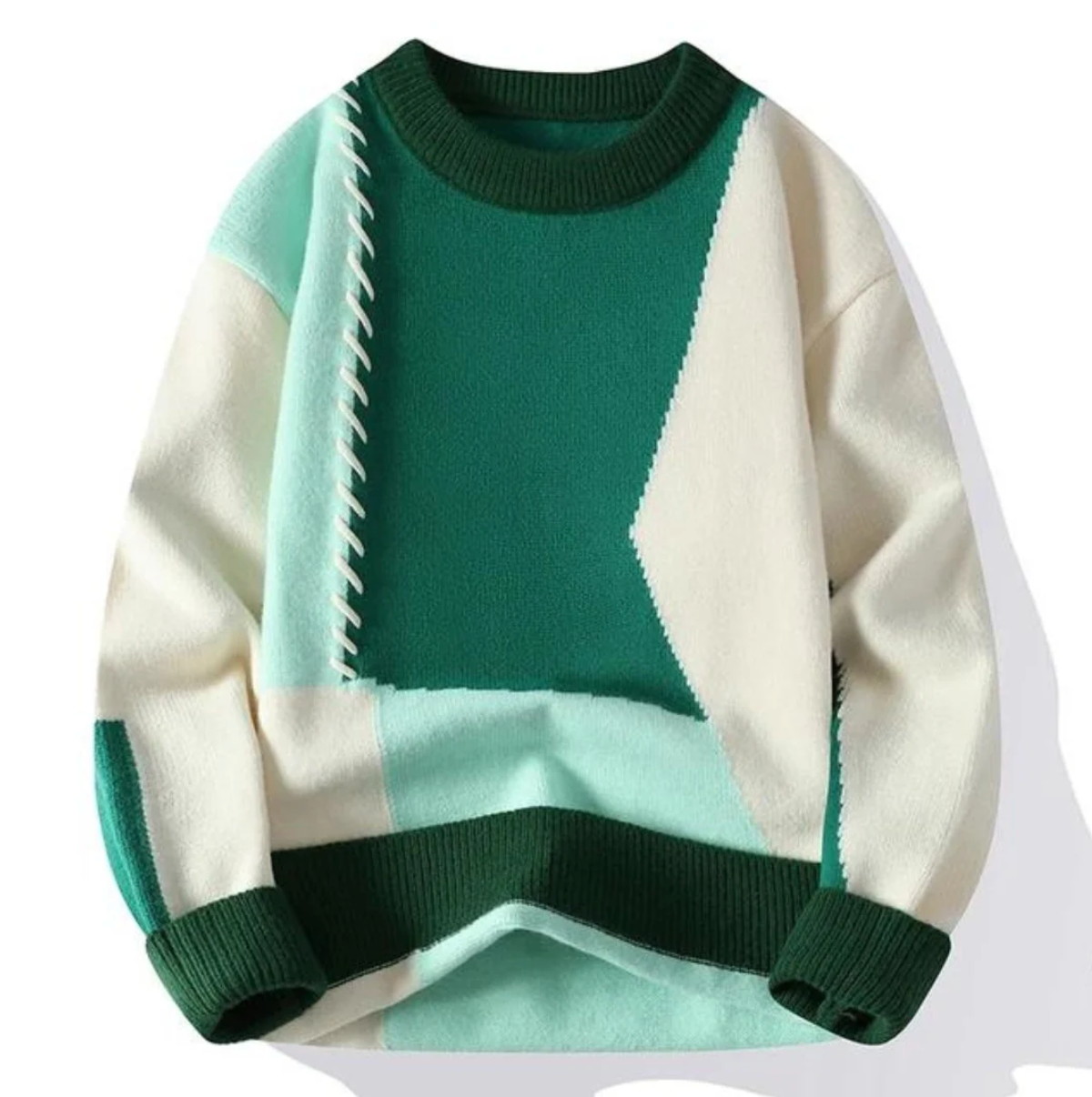 Colorblock Pullover™ | Tidlös Elegans och Komfort